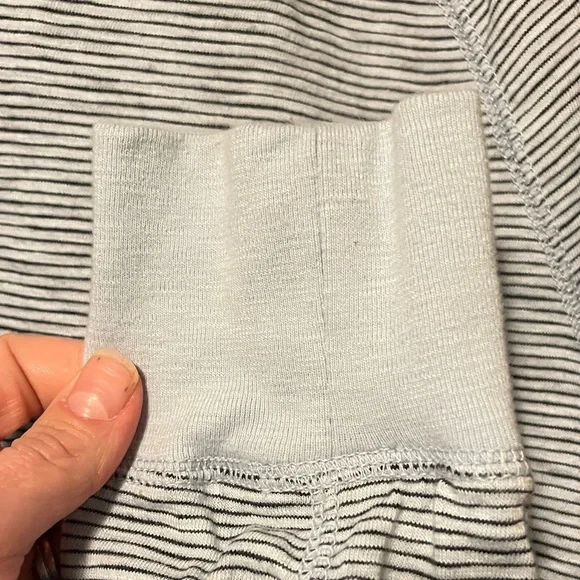 GAP Light Gray Striped Henley - Picture 6 of 10